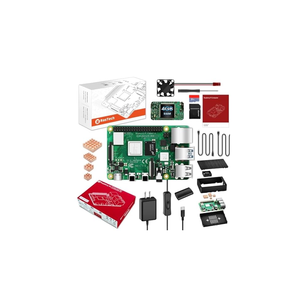 RasTech Raspberry Pi 4 4GB Starter Kit with Pi 4 4GB Brazil | Ubuy