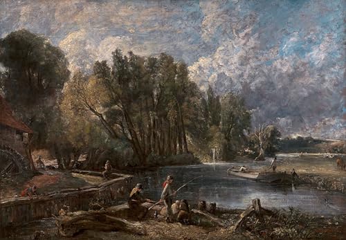 Cuadro de lienzo de Molino de John Constable SERENDIPITP pintura mural 60x90cm para el hogar