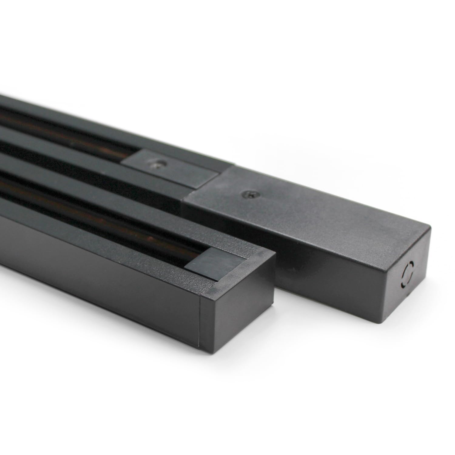 TRAXON LUXPOINT® Carril LED Monofásico 2 Metros 2 Hilos Negro – Riel para Focos (Negro, 2 metros | monofásico)