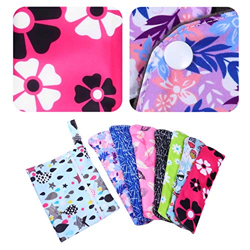 EXCEART 1 Conjunto de Absorventes Higiênicos Reutilizáveis ??Panos Laváveis ??Absorventes Menstruais
