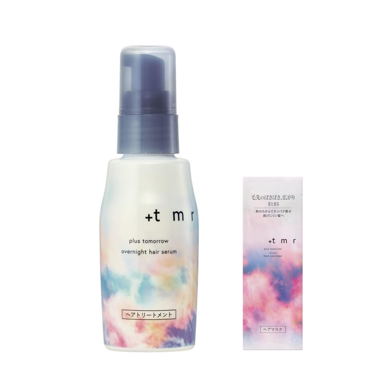 プラストゥモロー +tmr オーバーナイト ヘアセラム 80mL+サンプル タンパク質 ヘアケア ダメージ ヘアミルク 洗い流さないトリートメント