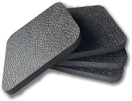 Treadmill Mat Pads, Exercise Equipment Mat Non Slip Noise Reduction Anti Vibration Treadmill Stationary Bike Mats with High Density EVA for Protect Floors 3.94″ x 3.94″ x 0.5″ (4PCS) Black