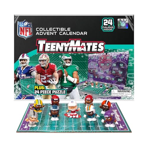 Party Animal Teenymates 2025-26 Advent Calendar 24 Figures 1 Inch Tall Team Colors (NFL Advent Calendar)