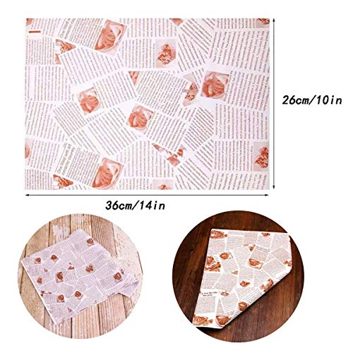 100 Fogli Carta da imballaggio per Alimenti, Carta...