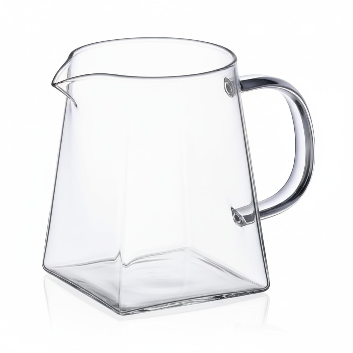 I-MART Small Glass Pitcher - 12 Ounce Milk, Creamer, Tea Pitcher