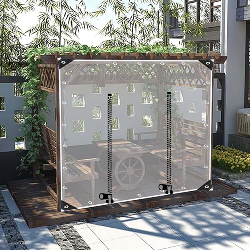 Bâche en PVC de 0.3 robuste pour panneaux latéraux en bâche transparente
