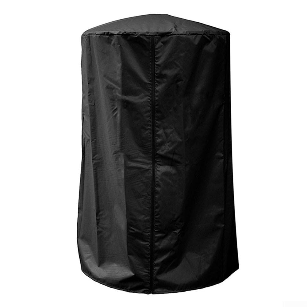 Gas Pyramid Patio Heater Cover Waterproof Heavy Duty 190T Oxford Fabric Windproof UV Protection Garden Outdoor Shelter 61x96.5cm(black)