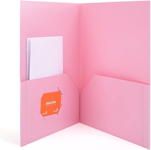 Miniatura 3 de Mintra Office Carpetas de bolsillo de polietileno (pastel, 8 unidades)