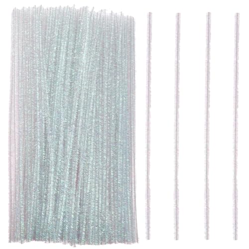 CABODYALS 200Pcs Color Iron Glitter Pipe Cleaners Bulk Plush Sticks Colorful Long Quality Fuzzy Thick Set Chenille Stems for Flowers DIY Crafting Projects Decorations Art Creative Supplies Materials - Image 7