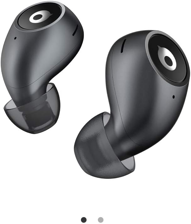 Air 1S Bluetooth Wireless Earbuds, TWS Bluetooth 5.0 Hi-Fi Sound 3D Stereo Wireless Earbuds with Mic, IPX6 Waterproof Headset 12H Playtime Wireless Earphones with Charging Capsule (Grey)