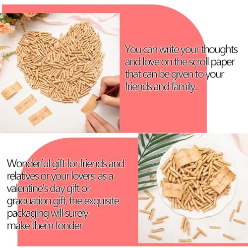 100 Stück Mini Lose Tombola,Kleine Zettel zum Schreiben,Tombola Lose zum Selber Beschriften von Nachrichten,Briefen,Jubiläums-,Valentinstags- und Geburtstagsgeschenken-Braun