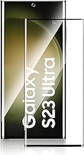 وشاشة حماية متوافقة مع سامسونج جالاكسي S23 الترا، زجاج مقوى بالأشعة فوق البنفسجية، لاصق كامل، مقاوم للخدش، مضاد للصدمات، HD ثلاثي الأبعاد، خالي من الفقاعات، مضاد للغبار من نيكست ستور