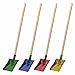 FÜNDIG Kinderschaufel 60cm Robuste Metallschaufel mit Holzstiel Ideal für Sandkasten, Garten & Strand Bunte Gartenschaufel für kleine Gärtner - kindgerechte Gartengeräte - 4-Fach sotiert