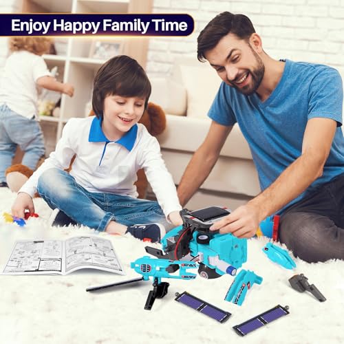 Image of STEM Toys for Kids Ages 8-13, Christmas Birthday Gifts for 8 9 10 11 12 13 14 Year Old Teen Boys Girls, 6-in-1 Solar Robot Educational Science Building Experiment Kits