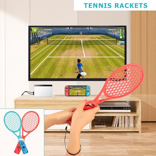 RTop 20 en 1 Kit de Accesorios para Nintendo Switch Sports, Controllers Joy-Con Grips, Paquete de Accesorios Familiar Compatible con Nintendo Switch/Switch OLED - imagen 3