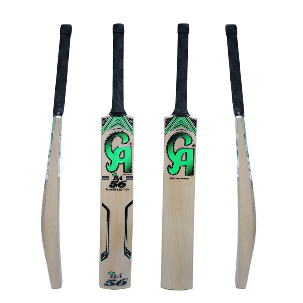 SAG CA English Willow Leather Cricket Bat | Full Size Lightweight Bat | Premium English Willow Season Ball Bat | Comfortable Ergonomic Grip Handle | Ideal for Power Shots in Club Matches & Tournaments-image-9
