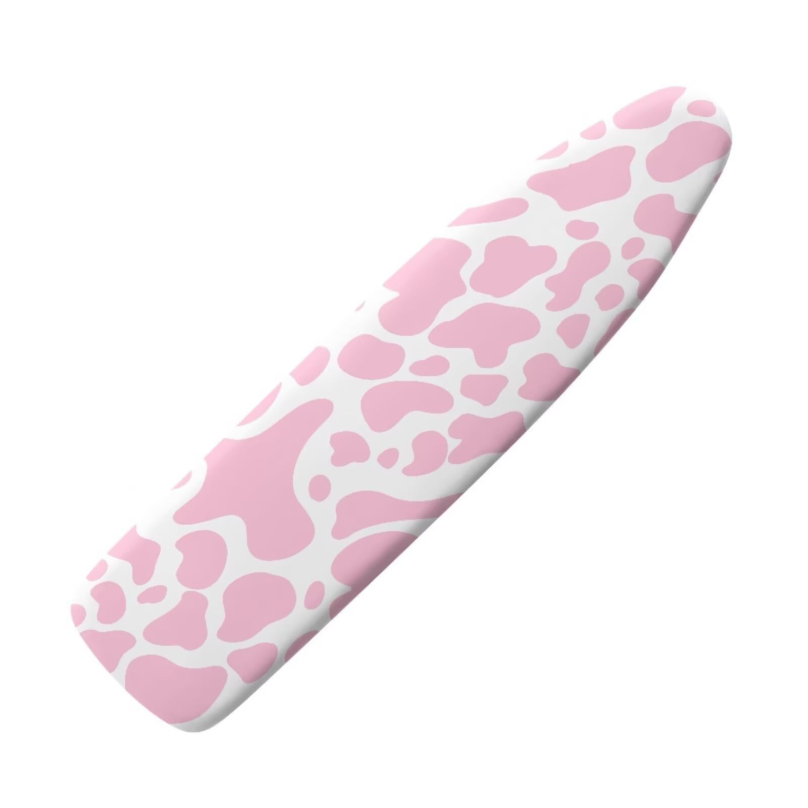 Urndoeng Ironing Board Cover,Ironing Mat,Iron Board Cover,Cow Ironing Board Cover,Pink Ironing Board,Pink Cow Print Small