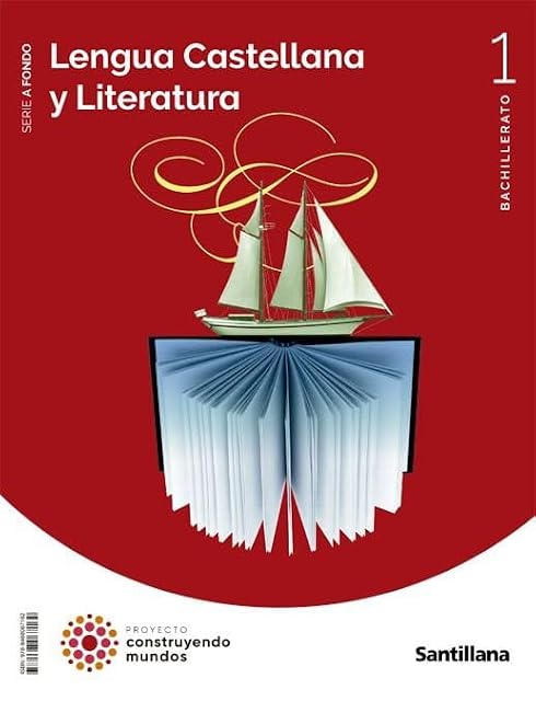 Portada de Lengua y Literatura 1º Bachillerato a Fondo Construyendo Mundos