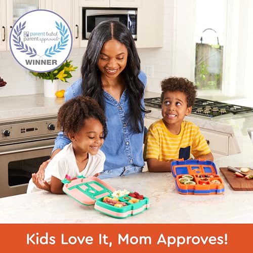 Bentgo Kids Prints Leak-Proof, 5-Compartment Bento-Style Kids Lunch Box - Ideal Portion Sizes for Ages 3 to 7 - BPA-Free, Dishwasher Safe, Food-Safe Materials (Sports) by Bentgo - Image 2
