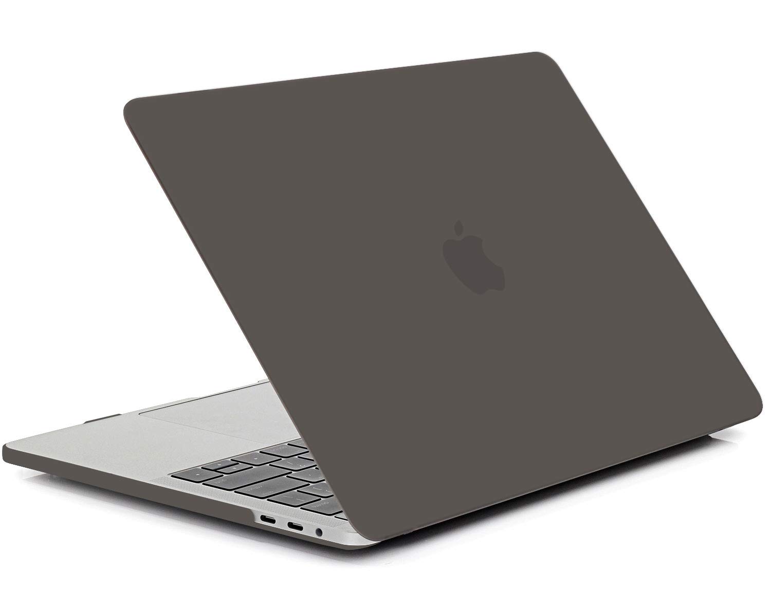 TECOOL Cover compatibile con MacBook Pro 15 Pollici 2019 2018 2017 2016 (A1990 A1707) con Touch Bar, Custodia Rigida Protettiva Sottile in Plastica e Copritastiera UE, Grigio