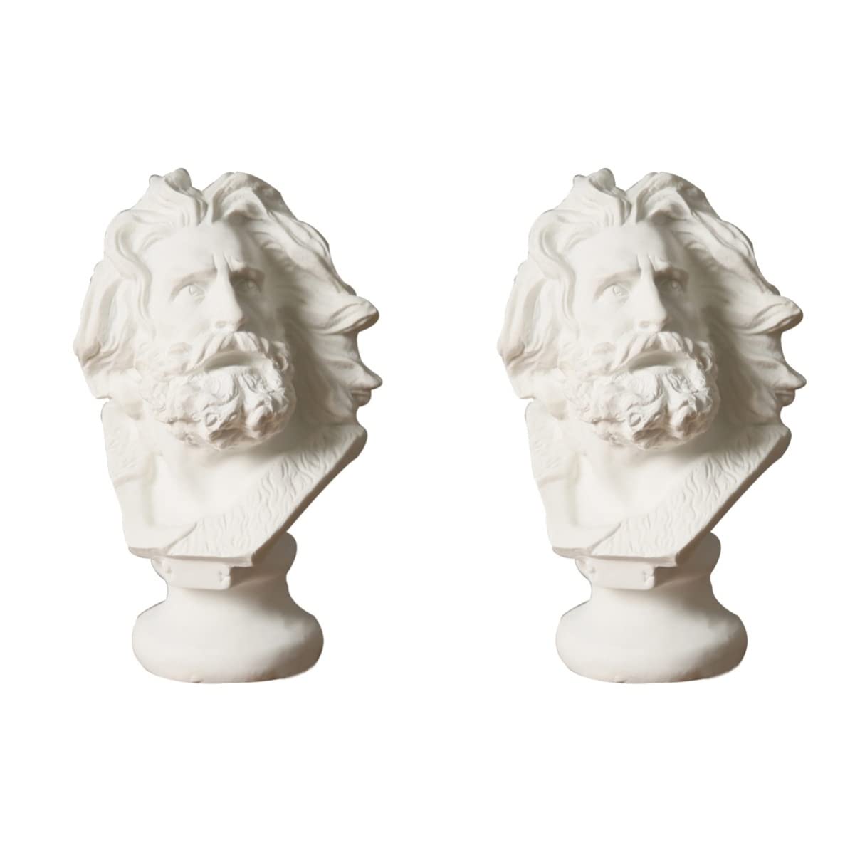 Buy WINOMO Resin Greek Men 2 Resin Greek Statue vintage Greek Men