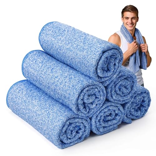 SOOWASH Microfiber Gym Towel, Quick Dry Lightweight 14x40in