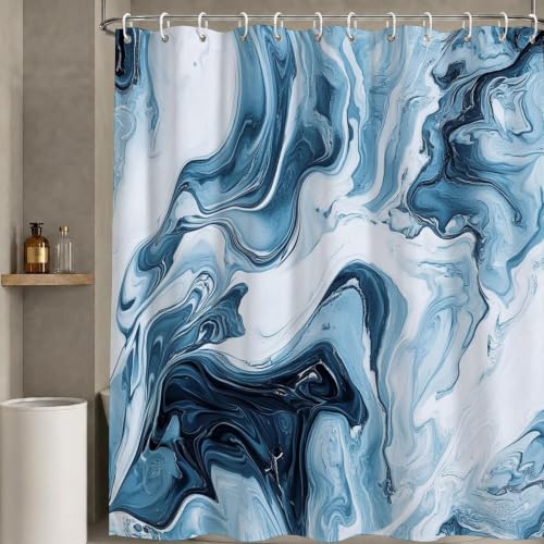 Rideau douche polyester imperméable lesté anti-adhérence 180x180 - 3