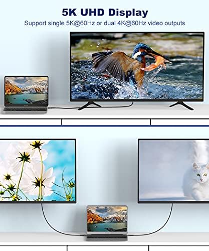 Uzanpie USB4 Cable Compatible with Thunderbolt 4/3 Cable, 40Gbps/0.8M USB4.0 Cable Support 100W Charging, USB C to USB C Cable 8K@30Hz/5K@60Hz or Dual 4K@60Hz for Hub M-acbook External SSD eGpu