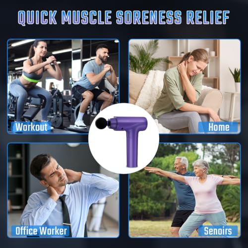 Image of cotsoco Massage Gun Deep Tissue, Muscle Massage Gun with 9 Attachment Heads 20 Speeds & Silent Brushless Motor for Pain Relief, Handheld Percussion Back Massager Gun,Gift for Mom /Dad