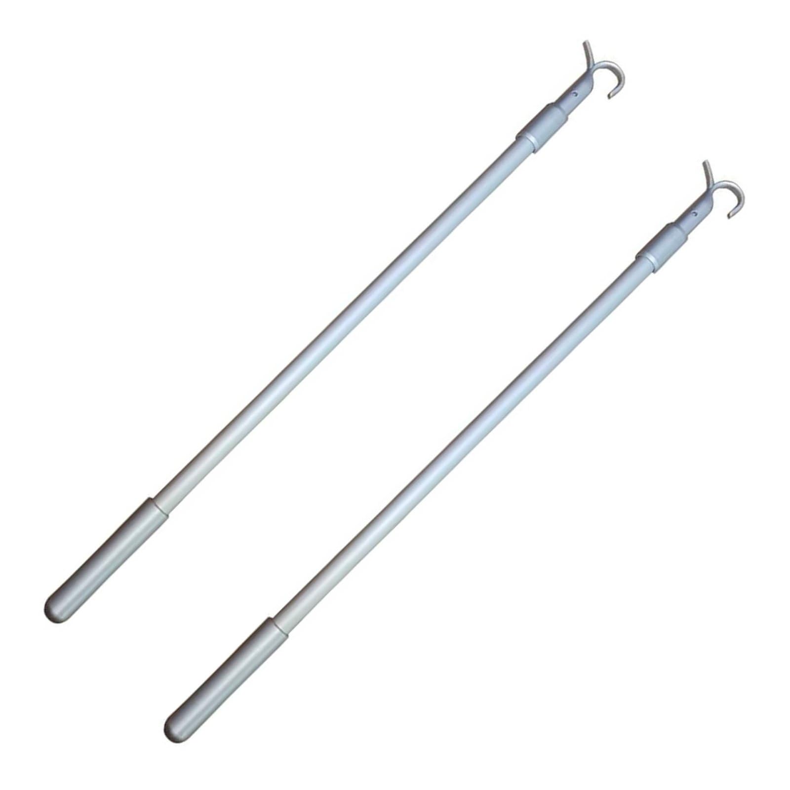 2 Pieces Easy Control Cordless Blind Hook Stick Sturdy and Long-Lasting Telescopic Blind Wand for High Openings, Gray | Home & Garden | Window Treatments & Hardware-image-26