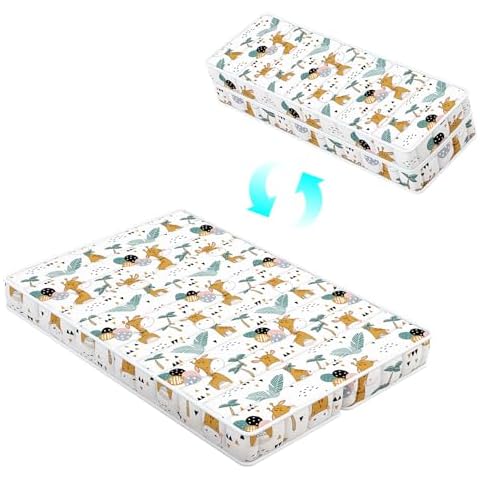 Moonlightfamily Foldable Pack n Play Mattress Topper Cover