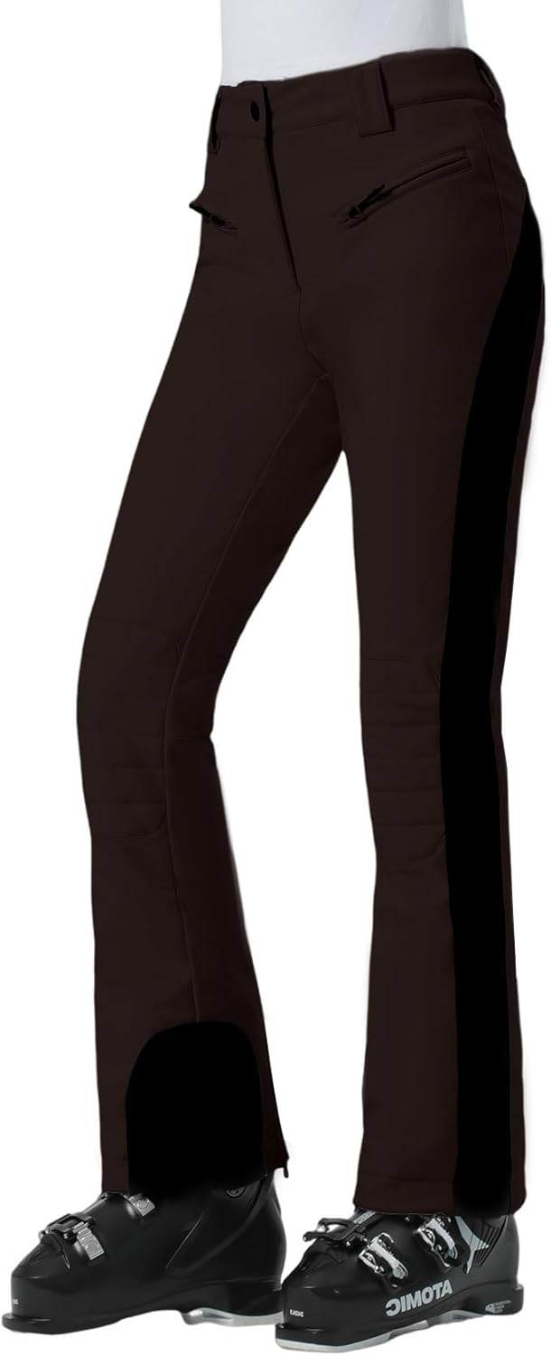 GSOU SNOW Womens Ski Pants Slim Snow Flared Snowboarding Insulated Waterproof Windproof Winter Outdoor Hiking Warm