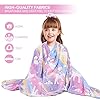 Cloele Glow in The Dark Throw Blanket for Girls - 50"x60" Unicorn Fleece Gift for Kids,Soft Cozy Mother’s Day Blanket Birthday Christmas Halloween Present,Luminous Plush Kids Blanket #3