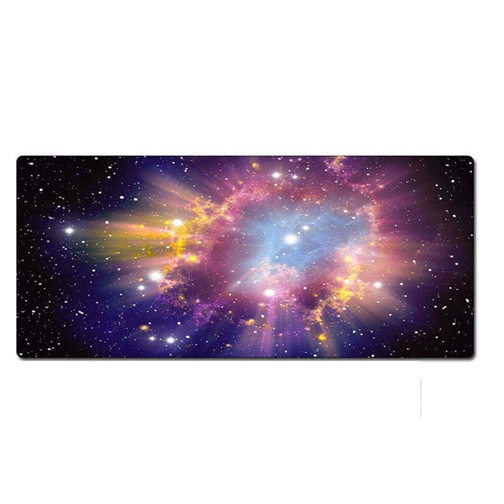 Morian Gaming Mouse Pad 300 * 900 * 3mm Dreamy Starry Sky Non-Slip & Waterproof Computer Mousepad with Stitched Edges for Gaming, Office & Home (G-637)