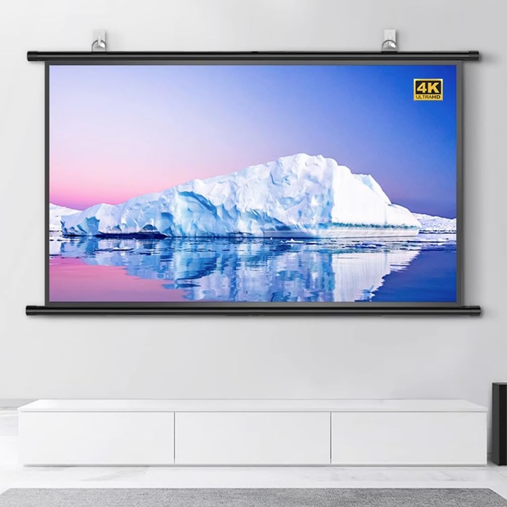 プロジェクターとスクリーン Amazon | GSKDZG 壁掛けプロジェクタースクリーン 30インチ 40