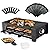 TAMARIT Raclette Party Grill Portable Indoor Electric Korean BBQ Grill 2 in 1 Raclette Table Griddle with Nonstick Coating Plate 4 Pizza Pans 8 Cheese Trays Upper and Lower Heater, PFAS-No