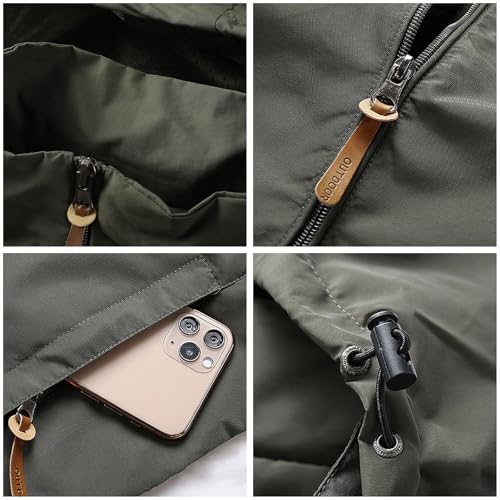 Custom Mens Rain Jacket Design Your Lightweight Waterproof Shell Windbreaker with Hood Outdoor Workwear4