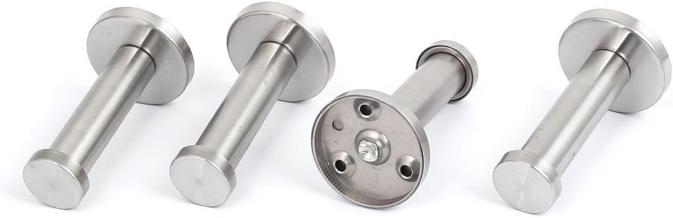 Bathroom Towel Shower Curtains, Hooks & Liners Robe Stainless Steel Hook Round Base Wall Hanger Decorative Shower Curtain Hooks 16mmx73mm 12pcs