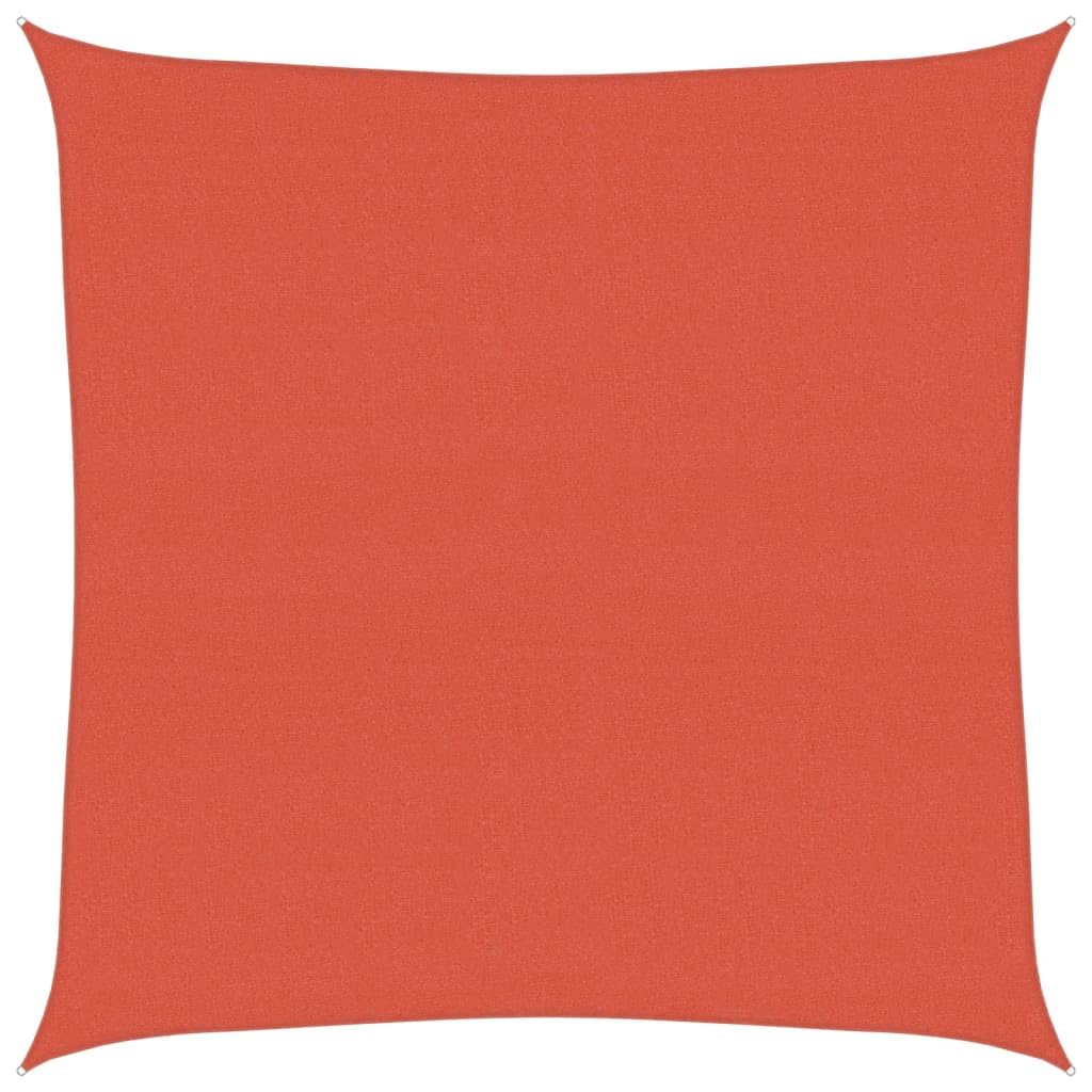 Vela Parasole 160 g/m² Terracotta 7x7 m in HDPE,Vela Parasole,Vele Parasole da Giardino,Tenda a Vela Parasole,Respirante,Impermeable,Anti UV -311335