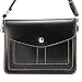 Dteck(TM) Universal Cube Pattern PU Leather Cross-Body Pouch/Purse[Shoulder Strap ][Card Slots]for Apple iPhone 6/6Plus,Samsung Galaxy S6/S6 Edge and other Phones Under 6.3 inches (3 Horizontal Black)