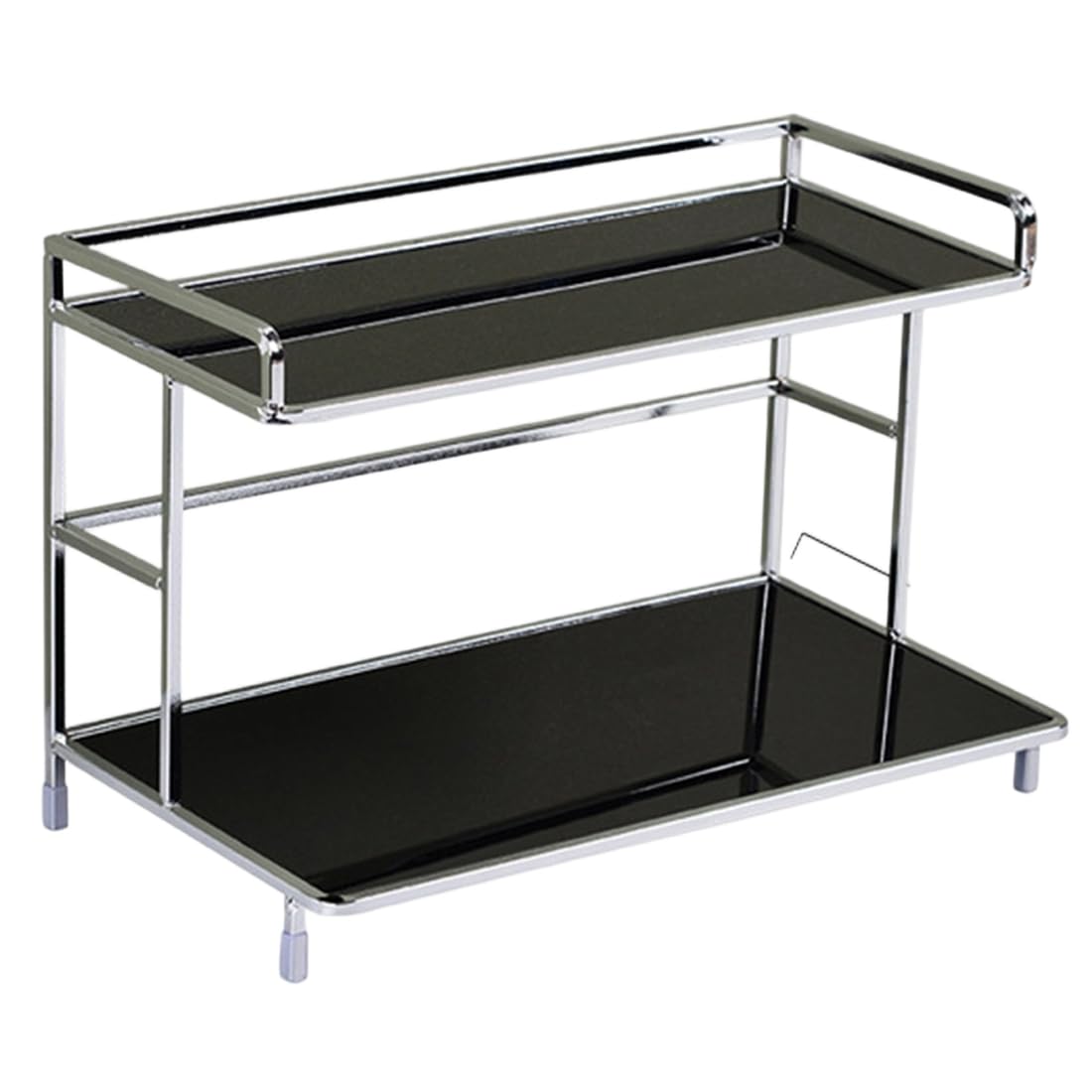 UDSKNV[KSL Metal Desktop Storage Rack, Double-Layer Desk Organizer,Water and Coffee Cup Holders- Bathroom Cosmetics Style