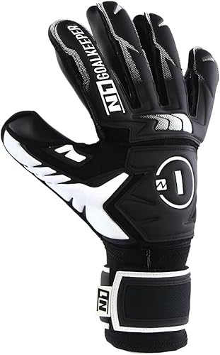 Miniatura 6 de N1 Goalkeeper gloves Beta 2.0 Elite - Guantes de fútbol con corte Ergoroll y palma de látex alemán con agarre Giga. Guantes de portero de fútbol con