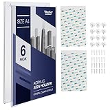 Producto de calidad que te ahorrará tiempo y dinero: Dasher Products va más allá ofreciendo adhesivos 3M auténticos de alta calidad, ventosas, tornillos y anclajes de pared. Empaquetamos cada marco en una bolsa de polietileno y cada paquete de 6 unidades está empaquetado en su propia caja (a diferencia de otros marcos en Amazon que intentan cortar esquinas utilizando adhesivos baratos y embalaje deficiente).