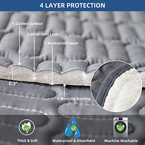 Eismodra Incontinence Pads,Waterproof Bed Pad,Anti-Slip Absorbent Pee Underpads For Women Puppy Adults Men Dogs Elderly Toddler,Washable Mattress,Bed Wetting Protection,23''X35''(Only 1 Piece) #TOP3