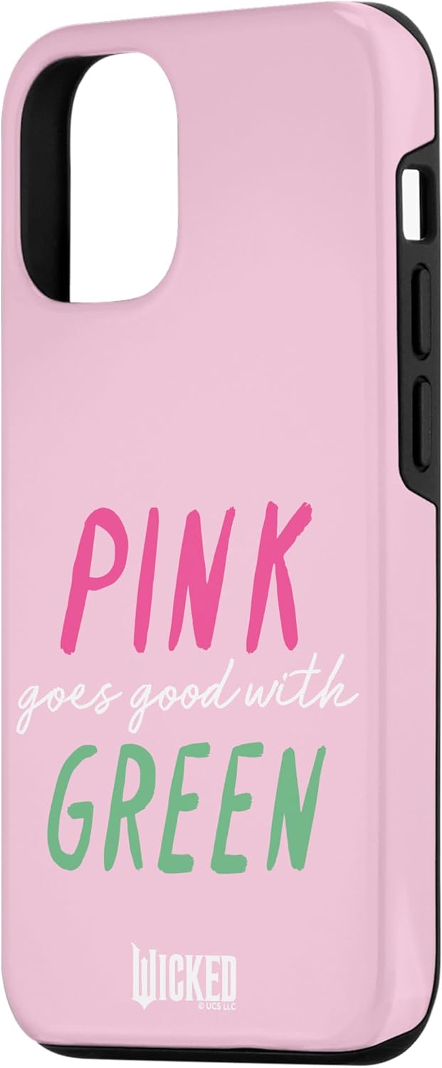 Wicked Pink Goes Good With Green Case for iPhone 12/12 Pro