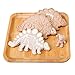 IXI Dinosaur Fossil Cookie Making Molds / Stamps - Set of 3-pieces PVC Cream Chocolate Decoration Molds - DIY Baking Mould for Fondant Cake / Biscuit / Play Doh Arts