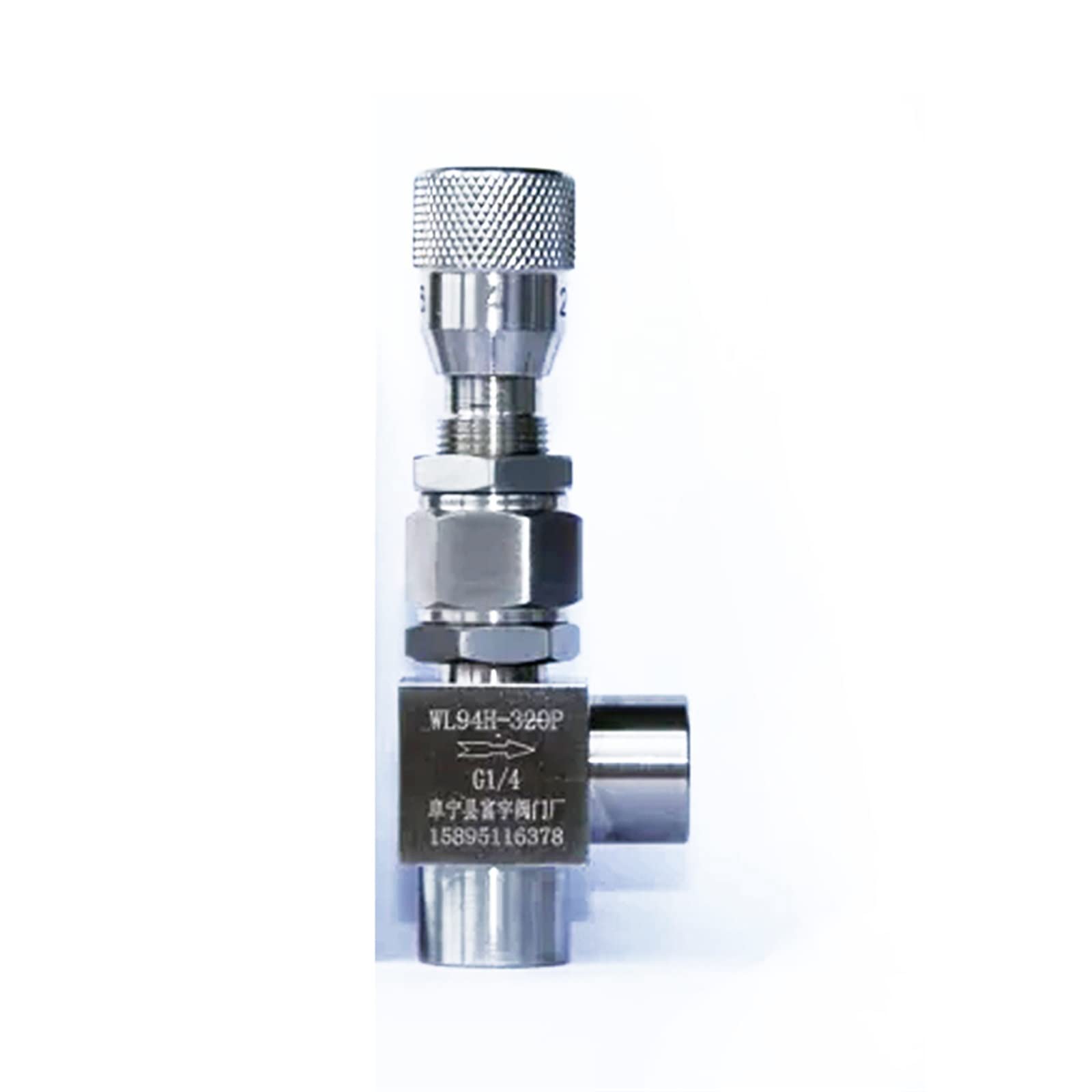 Vanne de régulation de débit WL94H-320P en acier inox de haute précision