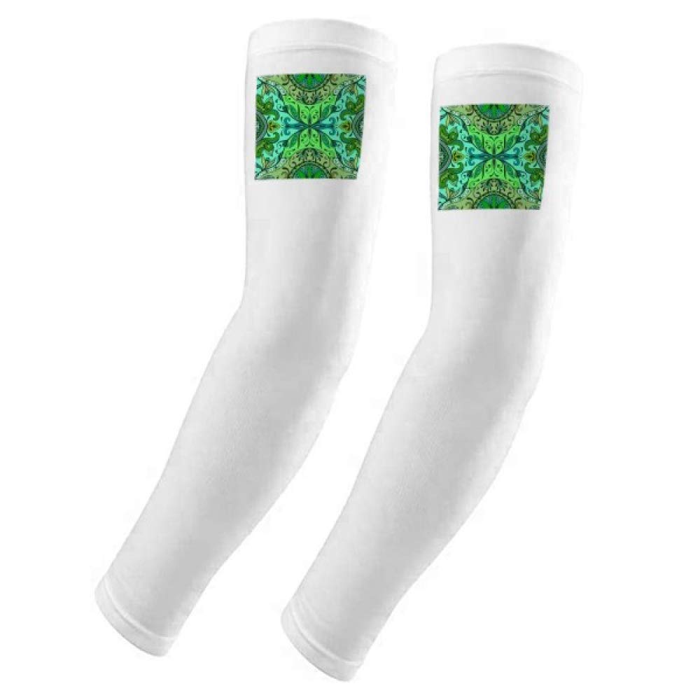 Funda para brazo de flores con diseño botánico y protección solar UV 5