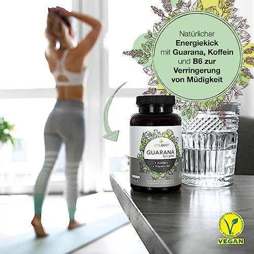Guarana-Kapseln Vitalkraft Guarana-Komplex mit 120 veganen Kapseln