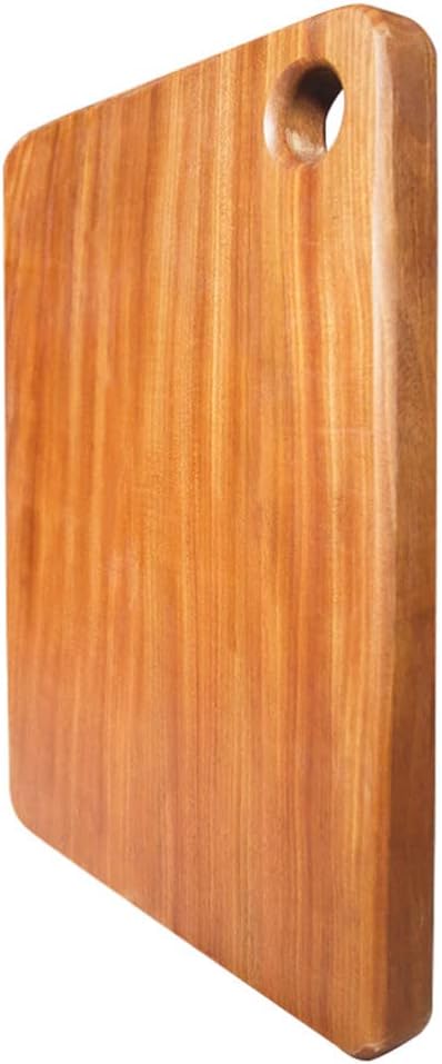 Cutting Board Rectangular Thickened Cutting Board Wooden Cutting Board Double-Sided with Handles for Meat Vegetables,40cm/15.7in